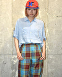 Vintage 1960s《Swingster》Open-collar Rayon Bowling Shirt