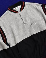 Vintage《pierre cardin》1980s Half Front&Switching Sweat