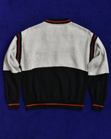 Vintage《pierre cardin》1980s Half Front&Switching Sweat