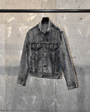 Vintage 1980s《Levi's》“57514” Chemical Wash Black Denim Jacket