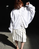 Archive《nu》Belted White Skirt