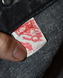 Vintage 1980s《Levi's》“57514” Chemical Wash Black Denim Jacket