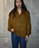 Vintage 1960s《VAN HEUSEN》"Orlon Acrylic x Wool" Open-Collar Shirt