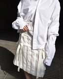 Archive《nu》Belted White Skirt