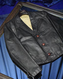 Vintage《UN CUSTOM TAILOR》1960s-1970s Leather Tailored Jacket