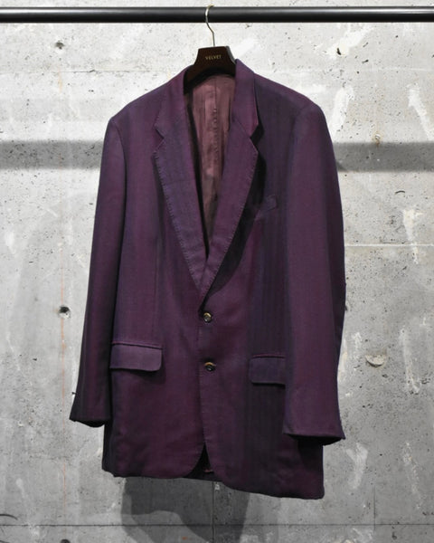 Vintage《Princeton Custom Tailors》1970s Herring Bone Twill Tailored Jacket