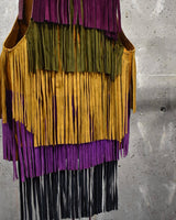 Vintage 1970s Fringe Suede Vest