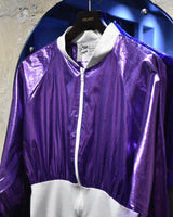 Vintage《Do Rags Designs》1980s Shiny Purple Jump Suit
