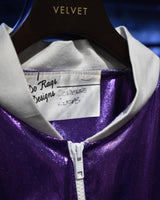 Vintage《Do Rags Designs》1980s Shiny Purple Jump Suit