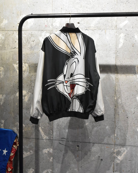 Vintage《AMERICAN》1994s Bugs Bunny Silk Blouson