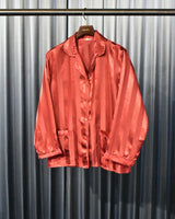 Vintage 1980s Stripe Silk Pajama Set-up
