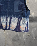 Vintage 1970s Patchwork&Sneaker Pattern Printed Three Piece