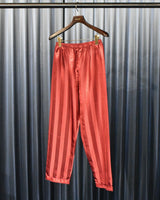 Vintage 1980s Stripe Silk Pajama Set-up