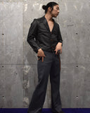 Vintage《UN CUSTOM TAILOR》1960s-1970s Leather Tailored Jacket