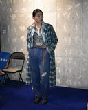 Vintage 1960s《Customode》Checked Gown Coat