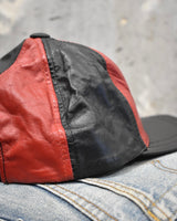Vintage《Calvin Klein Jeans》Red×Black All Leather Cap