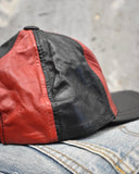 Vintage《Calvin Klein Jeans》Red×Black All Leather Cap