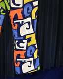 Vintage 1970s All-over Pattern Flare Pants