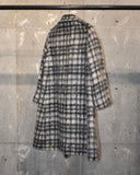 Vintage 1980s《JAEGER》Shaggy Mohair Double-breasted Coat