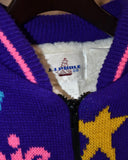 Vintage 1990s《J.J.POOLE》"Barbie" Zip-Up Boa Jacket