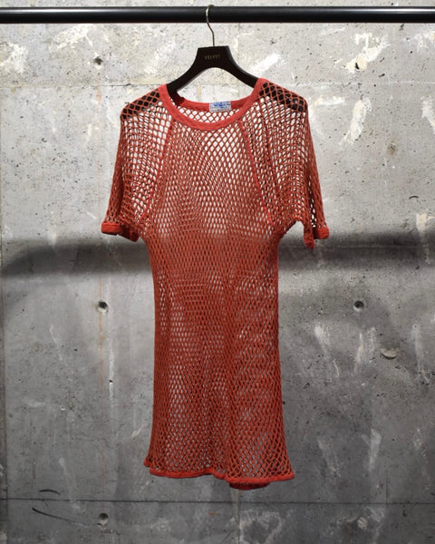 Vintage《NORSE-NET》1980s-1990s Red Mesh T-shirt