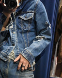 Vintage 1960s《Levi's》“71205” big E Denim tracker jacket