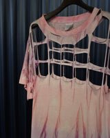 Vintage《TRENDS》1990s Handmade Mesh Tie-dye T-shirt