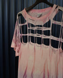 Vintage《TRENDS》1990s Handmade Mesh Tie-dye T-shirt