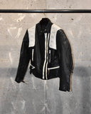 Vintage 1990s《BELMO》Multi-Zip Leather Motocross Jacket
