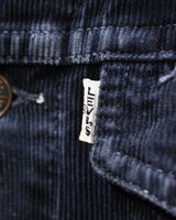 Vintage《Levi's》1960s Navy Corduroy Slim Fit Trucker Jacket