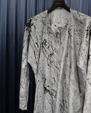 Vintage Splash Painted Paper Jump Suit