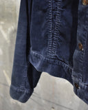Vintage《Levi's》1960s Navy Corduroy Slim Fit Trucker Jacket