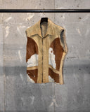 Vintage 1930s "Leather × Unborn" Calf Leather Vest