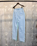 Vintage Shaggy Fur Denim Pants