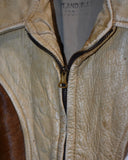 Vintage 1930s "Leather × Unborn" Calf Leather Vest