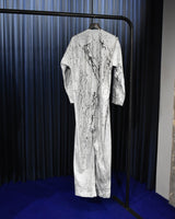 Vintage Splash Painted Paper Jump Suit