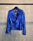 Vintage 2000s《AFFLICTION》Metallic lace-up blue riders jacket
