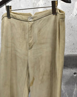 Vintage《RALPH LAUREN》Fringe Leather Flare Pants