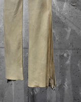 Vintage《RALPH LAUREN》Fringe Leather Flare Pants