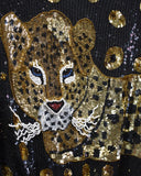 Vintage 1980s “Leopard” Spangle Pull-over