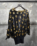 Vintage 1980s “Leopard” Spangle Pull-over