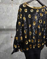 Vintage 1980s “Leopard” Spangle Pull-over