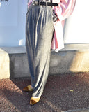 Vintage 1990s《IN-DEX》Rayon Nep Wide Slacks