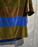 Vintage《DAVINCI》1960s Velour Half-zip s/s Pull Over