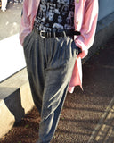 Vintage 1990s《IN-DEX》Rayon Nep Wide Slacks