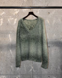 Vintage 1960s-1970s "Handmade" Mohair V-Neck Knit