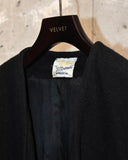 Vintage 1960s《ELDorado WOOLENS》Black Wool Cape Jacket