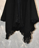 Vintage 1960s《ELDorado WOOLENS》Black Wool Cape Jacket