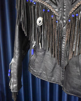 Vintage 1970s Fringe Leather Jacket