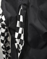 Vintage《Sassa》1980s Checker Sleeves Shirt
